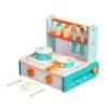 Dailyfunn Wooden Foldable &Portable Toy Stove Pretrend Kitchen PlaySet with Cooking Accessories view 2