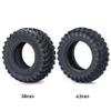 4Pcs Beadlock Soft Rubber Tires Tyres with Insert Foam for Kyosho Jimny 1/18 RC Crawler Car Truck Model Upgrade Parts (Color : 4Pcs 42mm) view 2