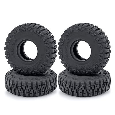 4Pcs 1.0inch 24x62x20.5 mm Soft Rubber Wheel Tires for Axial SCX24 Bronco Gladiator Deadbolt 1/24 RC Crawler Car Truck (Color : Type B)