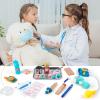 Sundaymot Doctor Kit for Kids, 34 Pcs Pretend Playset for Toddlers, Doctor kit for Toddlers 3-5, with Medical Bag, Stethoscope and Other Accessories, for Boys and Girls Fun Role Playing Game view 4