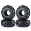 2.2inch 140mm Beadlock Rubber Tires Tyres with Foam for Axial SCX10 Wraith Traxxas TRX-4 1/10 RC Rock Crawler Car Parts (Color : 4PCS) view 1