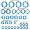 32Pcs Wheel Hub Axle Blue Sealed Bearing Kit for Traxxas TRX-4 TRX4 E-Revo 2.0 TRA86086-4 1/10 RC Crawler Car Parts view 1