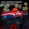 Gohero Remote Control Monster Truck Toys, 1:20 Scale RC Shark Monster Trucks with Light & Music, 2.4Ghz Remote Control Car Boys 4-7 & 8-12, Remote Control Truck with 360 Spin Walk Upright & Drift view 4