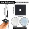 Gyufise 36Pcs Graduation Decorations 2026 Graduation Cap Cupcake Toppers Chocolate Decorations Mini Grad Cap Decor with Tassel Adhesive Dots for Class of 2026 Congrats Grad Black view 2