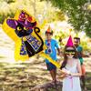 Black Cat Pinata for Kids and Adults - Witch Cloak Pinata with Stick and Blindfold for Spooky Halloween Party Decoration view 2