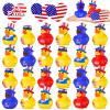 24 Pcs Patriotic Rubber Ducks, 4th of July Ducks for Jeeps, Fourth of July Independence Day Party Favors, Memorial Day Decorations, Bath Pool Toys, Valentines Day Gifts for Kids, Birthday Party Favors view 1