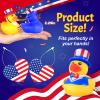 24 Pcs Patriotic Rubber Ducks, 4th of July Ducks for Jeeps, Fourth of July Independence Day Party Favors, Memorial Day Decorations, Bath Pool Toys, Valentines Day Gifts for Kids, Birthday Party Favors view 3
