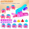 Dough Tool Sets for Kids Toddlers,Cute Playdough Accessories with Rolling Pin Dough Mat Storage Box,Party Pack Toys for Kids Age 2-4 3-5 4-8,Educational Toys Gift for Birthday Christmas Boys Girls view 2