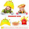 Handepo 3 Pcs Pizza Hat Taco French Fries Food Costume Hat Crazy for Cinco De Mayo, Halloween Costume Accessory Fiesta Party view 2