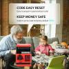 ATM Piggy Bank for Boys Girls, Vcertcpl Mini ATM Coin Bank Money Saving Box with Password, Kids Safe Money Jar for Adults with Auto Grab Bill Slot, Great Gift Toy Bank for Kids (RedBlack 02) view 2
