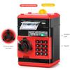 ATM Piggy Bank for Boys Girls, Vcertcpl Mini ATM Coin Bank Money Saving Box with Password, Kids Safe Money Jar for Adults with Auto Grab Bill Slot, Great Gift Toy Bank for Kids (RedBlack 02) view 3