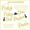 Feliz Da Del Padre Banner, Gold Glitter Spanish Happy Father's Day Decorations, Father's Day Party Decoration Supply, Fathers Day/Birthday Party Supply view 3