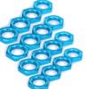 Aluminum 17mm Wheel Nut Thread 1.0mm for 1/7 1/8 RC Model Car ARRMA 6s HSP Redcat Himoto Monster Trucks Off Road Buggy Upgraded Parts 16 pcs/Set (Blue) view 4