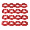 Aluminum 17mm Wheel Nut Thread 1.0mm for 1/7 1/8 RC Model Car ARRMA 6s HSP Redcat Himoto Monster Trucks Off Road Buggy Upgraded Parts 16 pcs/Set (Red) view 3