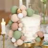 108 Pcs Balls Cake Topper DIY Cupcake Insert Foam Balloons for Cake Baking Wedding Anniversary Birthday Decoration(Matcha Green, Light Brown, Khaki,Multi Sizes) view 3