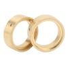 OUKENS 2Pcs RC Counterweight Wheel Rings, Heavy Brass High Strength Gold RC Internal Beadlock Ring for FMS 1/24 RC Crawler Car Model Upgrade Part view 1