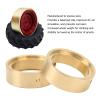 OUKENS 2Pcs RC Counterweight Wheel Rings, Heavy Brass High Strength Gold RC Internal Beadlock Ring for FMS 1/24 RC Crawler Car Model Upgrade Part view 2