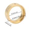 OUKENS 2Pcs RC Counterweight Wheel Rings, Heavy Brass High Strength Gold RC Internal Beadlock Ring for FMS 1/24 RC Crawler Car Model Upgrade Part view 4