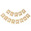Hooqict Gold Happy Birthday Banner Sign for Backdrop Gold Happy Birthday Decorations for Women Men Kids 1st 2nd 3rd Party Supplies Wall Door Banner Garland Bunting Flag view 1