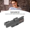 Metal ADHD Push Slider Toy, Magnet Finger Toy, Gun Shape Loaded Portable Flexible Funny Office Anxiety Stress Relief Haptic Office Desk Toys Hand for Adults Kids view 4