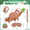 Sloth Piatas for Birthday Party Animal Piata with Stick, Blindfold, Confetti for Adults Birthday Baby Shower Party Supplies view 2