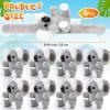Lenwen 8 Pcs Koala Bear Stuffed Animals Slap Bracelets for Kids Plush Animal Slap Snap Bracelets Bulk Koala Bear Wrist Bands Adopt an Animal Party Favors Back to School Gifts for Boys Girls view 3