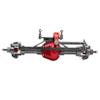 RXZIXYL Metal CNC Front Rear Axle with Servo Base for 1/10 RC Rock Crawler Car Axial SCX10 RC4WD D90 Upgrade Parts (Titanium) view 4