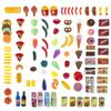 HEY! PLAY! Toy Food - 120-Piece Artificial Grocery Set for Kids Kitchen and Pretend Play - Includes Fresh, Boxed and Canned Food Items - Toddler Toys view 2