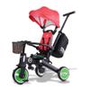 NewtronX Adventure Pro Summer Edition - Foldable Tricycle for Toddlers-Big Canopy, Basket,Travel Backpack and Parent Bag - Toddler Tricycle for Ages 10 Months to 5 Years (Watermelon/Red) view 1