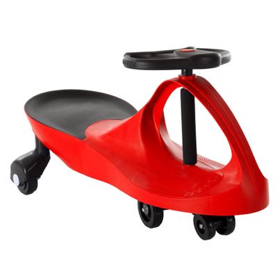 Wiggle Car - Ride on Toy for Ages 3 and Up - Toddler Ride on Toys with no Batteries, Gears, or Pedals Just Twist, Wiggle, and Go by Lil Rider (Red)