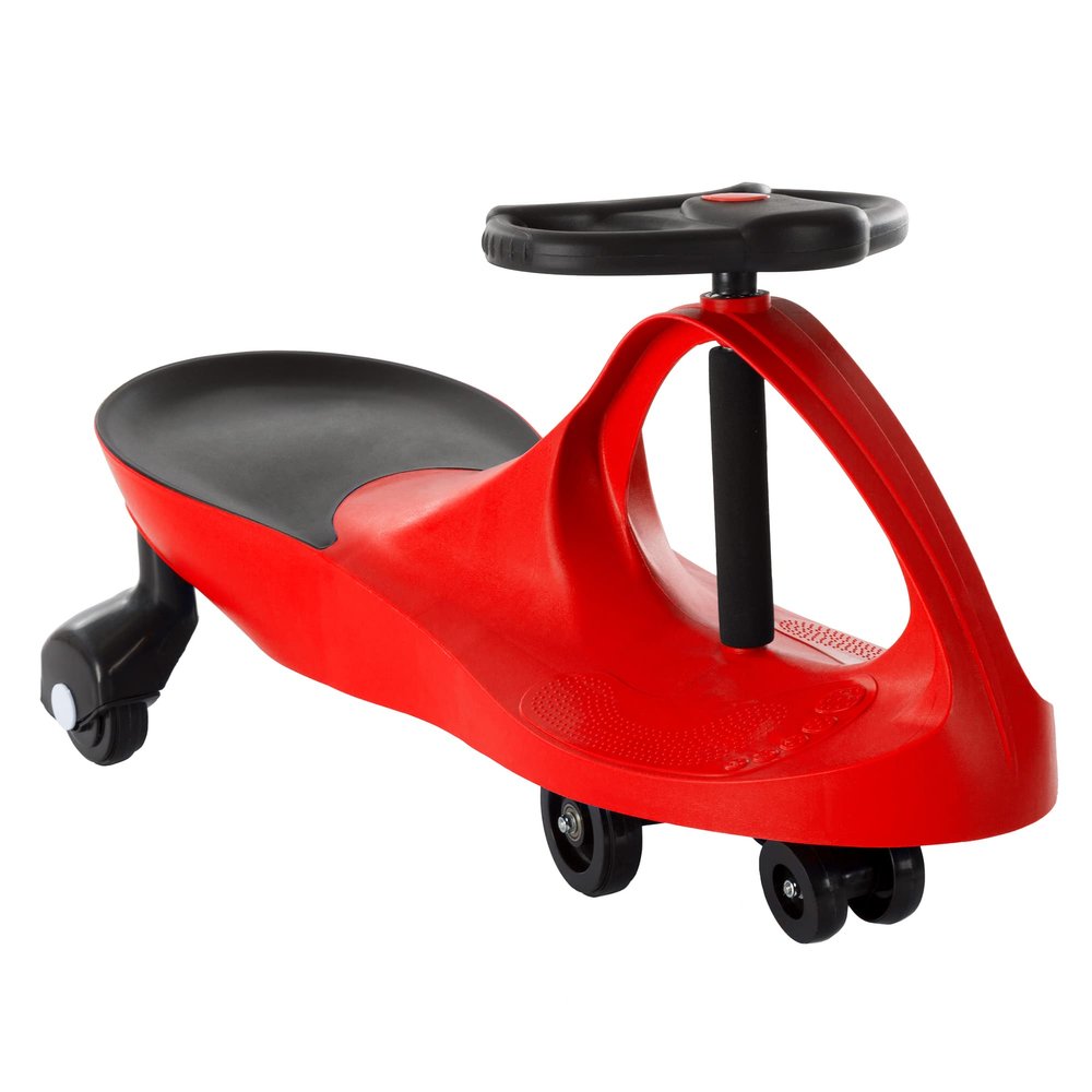Wiggle Car - Ride on Toy for Ages 3 and Up - Toddler Ride on Toys with no Batteries, Gears, or Pedals Just Twist, Wiggle, and Go by Lil Rider (Red)