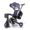 NewtronX Adventure Pro Summer Edition - Foldable Tricycle for Toddlers-Big Canopy, Basket,Travel Backpack and Parent Bag - Toddler Tricycle for Ages 10 Months to 5 Years (Sunny Grape/Purple) view 1