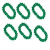 blinkee 12 Pack - Groovy Green Aloha Hawaiian Flower Lei Necklace - Pack of Three, Unlit, 36-inch, Ideal for Hippie-Inspired Luau, Beach Parties, and Peace Celebrations view 2