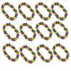 blinkee 12 Pack - Mardi Gras Merriment Hawaiian Flower Lei Necklace 36-Inch, Unlit, Perfect for Kaleidoscope Masquerade, Unity, Diversity and Creativity Celebrations view 1