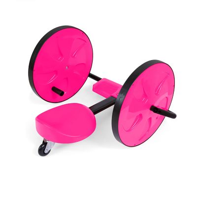 Big Wheel Hand-Operated Tricycle Plasma Car for Kids 3-8 - Exercise Coordination and Keep Fit It Can Rotate 360 in Situ, and The Diameter of The Big Wheel is 15.75",Pink