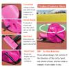 Big Wheel Hand-Operated Tricycle Plasma Car for Kids 3-8 - Exercise Coordination and Keep Fit It Can Rotate 360 in Situ, and The Diameter of The Big Wheel is 15.75",Pink view 3