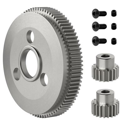 EPINON Metal Steel 48P 86T Spur Gear for 1/10 2WD Slash Rustler Stampede with 19T 21T Pinions Gear Sets Upgrade Parts Replace 4686
