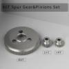 EPINON Metal Steel 48P 86T Spur Gear for 1/10 2WD Slash Rustler Stampede with 19T 21T Pinions Gear Sets Upgrade Parts Replace 4686 view 3