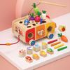Dailyfunn Montessori Wooden Farm Toys for Babies Toddlers Boys Girls 1-3 Years Old 1st First Birthday Gifts| Fine Motor Skills Developmental Fishing Game Carrots Harvest Game Shape Sorter view 4