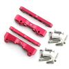 Aluminum Suspension Hanger Lower Arm Mount Upgrade for 1/5 ARRMA Kraton 8s Outcast 8s, Front Rear Lower Arm Mount Set Parts, Replacement of # ARA330555 ARA330557 ARA330556 ARA330594(Red) view 2