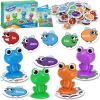 Torlam Sight Word Games Frog Site Words Educational Flash Cards Kindergarten Phonics Learning Games Toys for Kids, Homeschool Supplies, Pre-K, Kindergarten, 1st, 2nd, 3rd Grade Classroom Must Have view 1