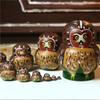SLOFL Matryoshka Owls Russian Nesting Dolls 10 Layers Wooden Matryoshka Animal Stacking Doll Collection Home Decor Creative Toys view 4