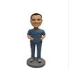Sculpt copy you doll, wedding cake decoration, personalized sculpture custom bobblehead doll, birthday gift, holiday gift, gifts for mom and friends, corporate gifts (8In, two people) view 3