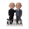 Custom Boblehead Figurine Custom Couples Anniversary,Personalized Wedding Bride Groom Sculpture Custom Bobblehead Birthday, Holiday, for Mom and Friend, Corporate,Customized Gifts Base On Your Photos view 2