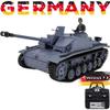 Ssccgym 3868 Large Remote Control Assault Tank F/8 No.3 TK7.0 Airsoft BB Shooting 1/16 Scale RC German Military Vehicle Truck Collection Model (Grey Standard RC Tank) view 2