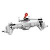 RXZIXYL Front and Rear Portal Axle CNC Aluminum Alloy Anodized for 1/10 RC Rock Crawler Axial SCX10 II Spiral Gear 90046 90047 D90 RC4WD (Silver Front Axle) view 1