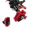 RXZIXYL Front and Rear Portal Axle CNC Aluminum Alloy Anodized for 1/10 RC Rock Crawler Axial SCX10 II Spiral Gear 90046 90047 D90 RC4WD (Silver Front Axle) view 3
