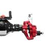 RXZIXYL Front and Rear Portal Axle CNC Aluminum Alloy Anodized for 1/10 RC Rock Crawler Axial SCX10 II Spiral Gear 90046 90047 D90 RC4WD (Silver Front Axle) view 4