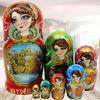 Matryoshka 7Pcs Nesting Doll Home Decor Painted Story Matryoshka Wooden Stacking Doll for Birthday Creative Toys view 4
