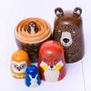 SLOFL Matryoshka Russian Nesting Dolls,Toddler Wooden Bear Owl Matryoshka Dolls,5 Traditional Matryoshka Creative Toys view 2